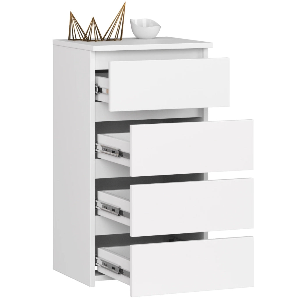 Cassettiera AKORD CL4 Cassettiera Bianca 40 cm 4 cassetti 40x35x74 cm