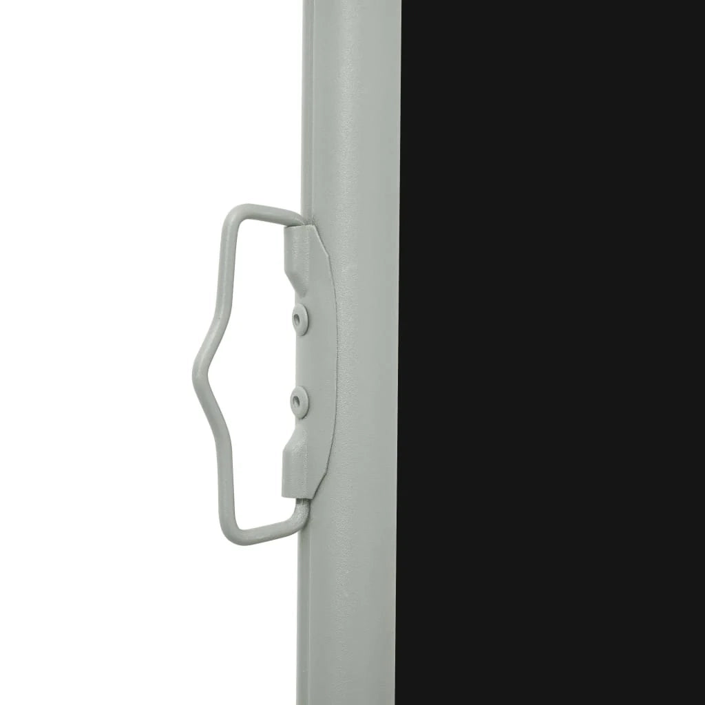 Tenda da sole laterale retrattile/schermo privacy per patio giardino terrazza balcone 100 x 500 cm nero 02_0007193