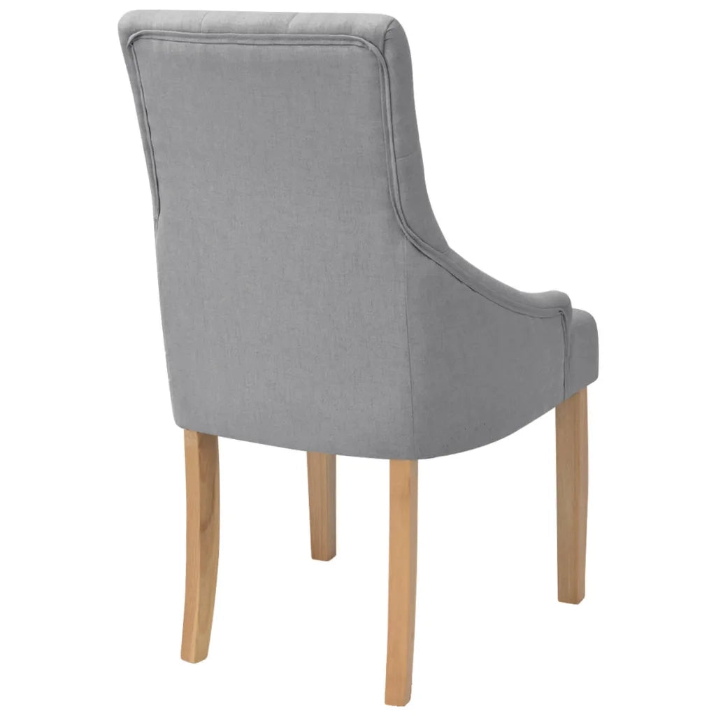 Sedie da Pranzo 6 pz Grigio Chiaro in Tessuto cod mxl 13793