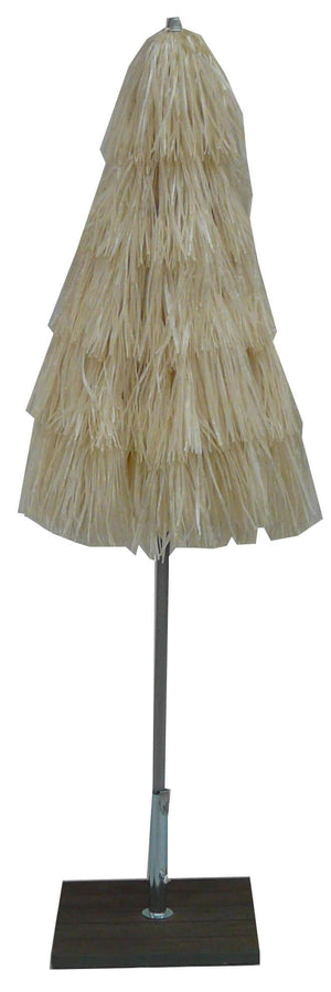 Ombrellone da Giardino Ø2 m Palo Ø33 mm in Acciaio Maffei Kenia Ecrù