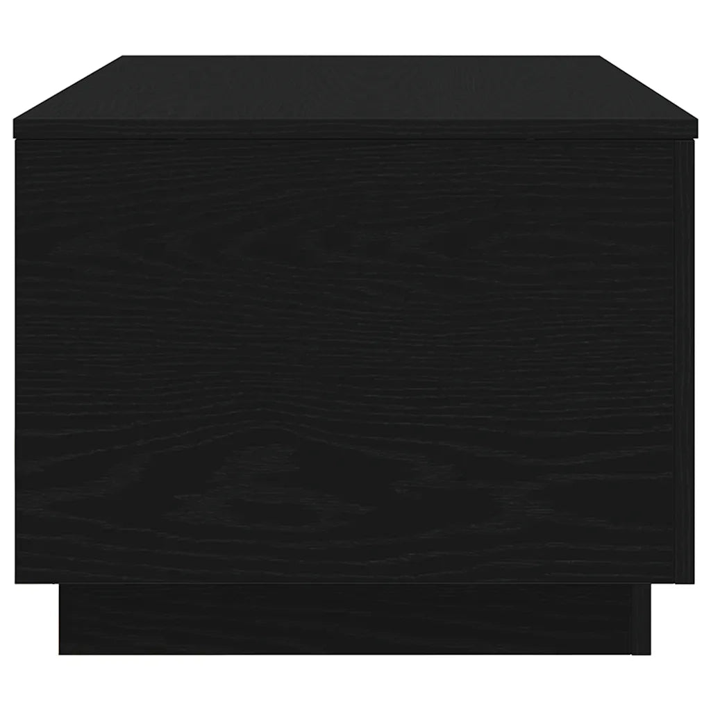 Tavolino da salotto | Tavolino da caff¨¨ | Tavolino da Soggiorno con Luci LED Rovere Nero 90x50x40 cm