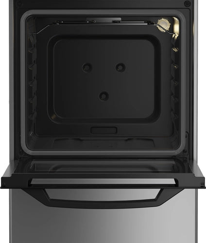 Beko CSS42014FS cucina A Elettrico Gas Nero, Argento