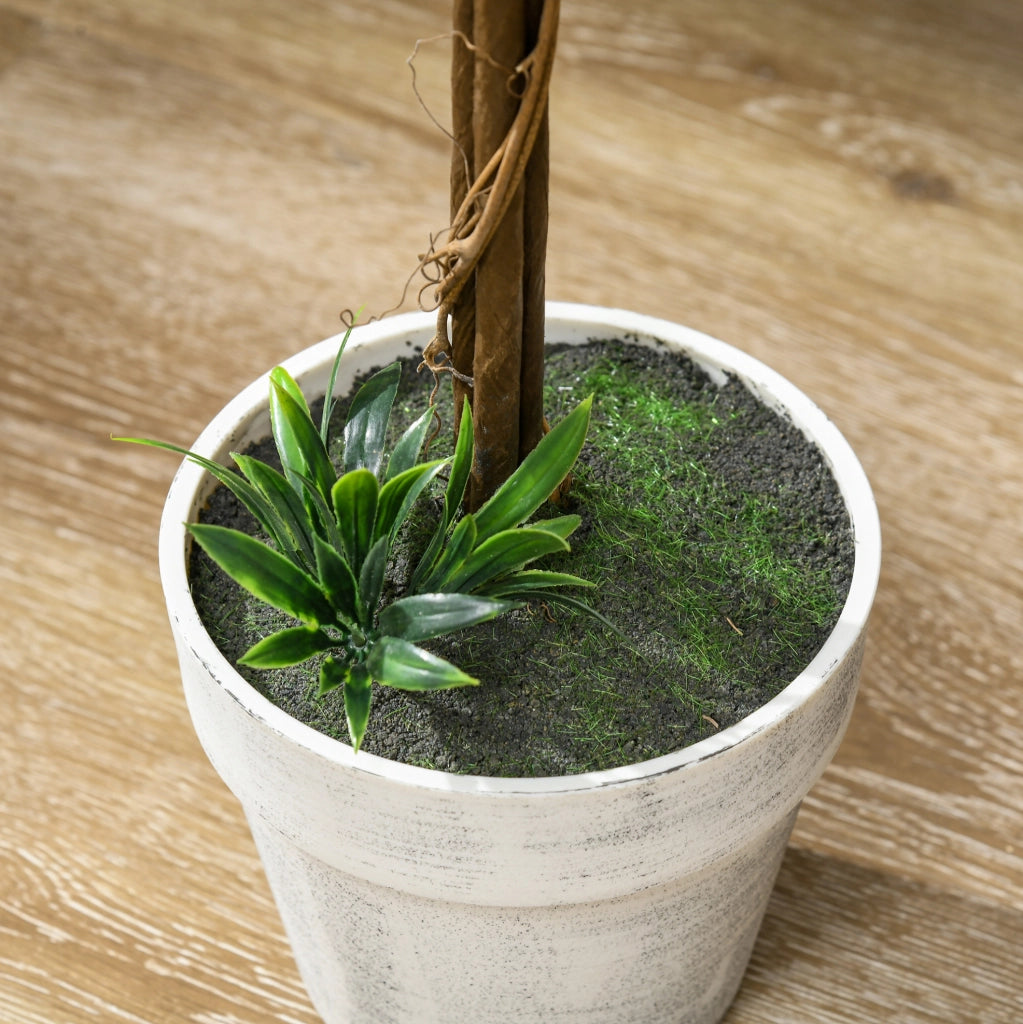 Lavanda artificiale 2 pezzi 60 cm in plastica bianca per decorazione interna