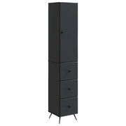 Set di armadi 2 pcs Nero 34,5 x 34,5 x 90 cm