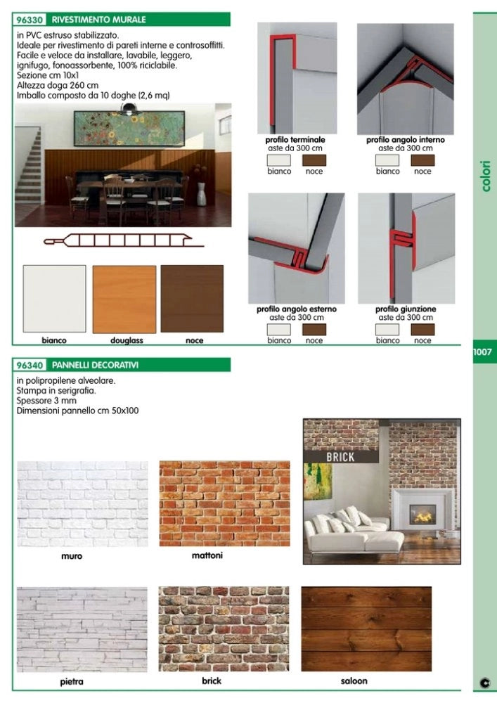 12pz profilo terminale a100 cm 300 bianco cod:ferx.89779