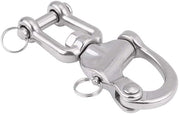 Veloce Blocco a Sfera in Acciaio Inox 316 - Serratura Rapida - Zampa - Barca a Vela - Vela a Vela - Resistente allo Sfregamento e Corrosione - Anello di Arresto