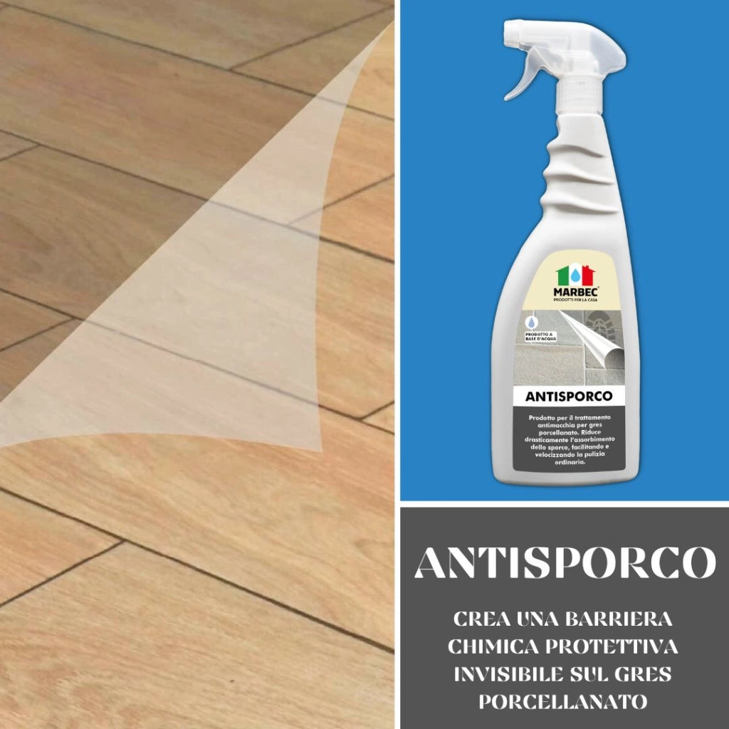 Antimacchia per gres ANTISPORCO   750MLx6Pz