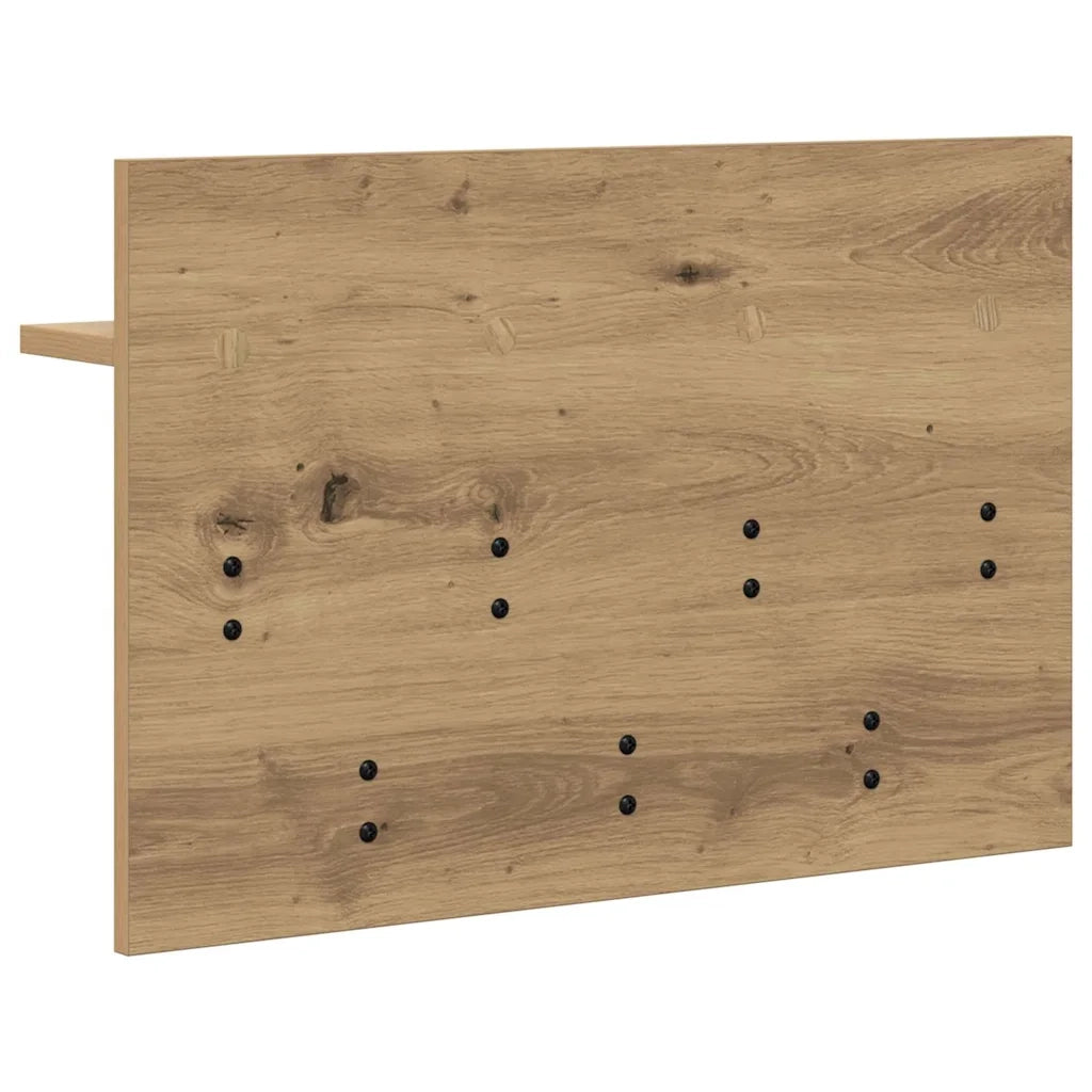 Appendiabiti a muro A parete Rovere artigianale 60 x 40 x 12 cm 874434