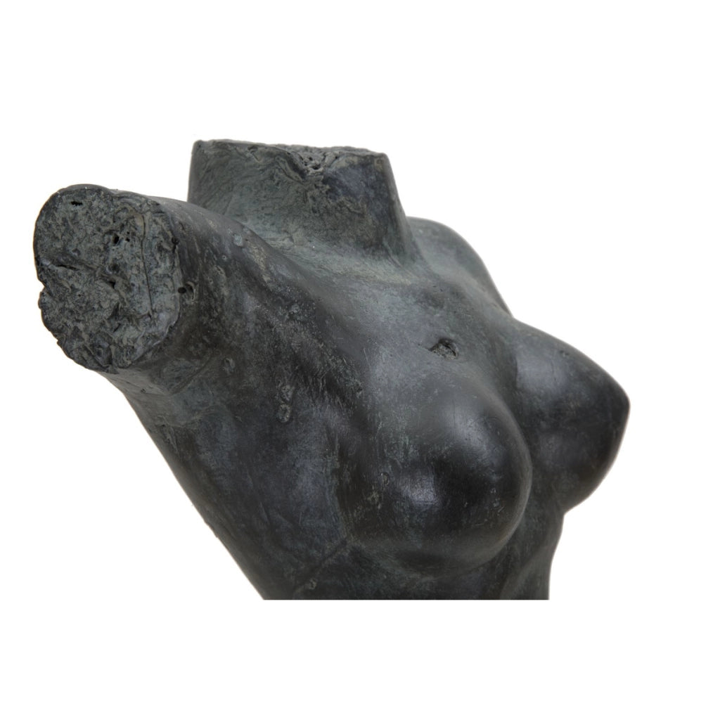 Scultura Donna 2, Nero, Poliresina, 19x17x50 cm
