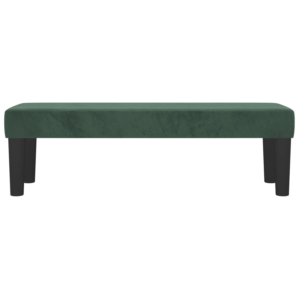 Panca Verde Scuro 100x30x30 cm in Velluto
