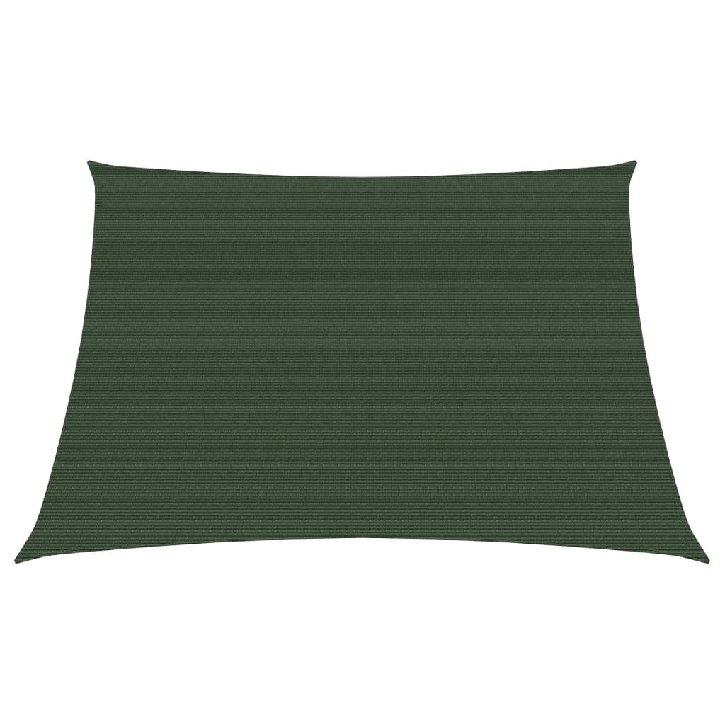 Vela ombreggiante 160 g/m² 3/4 x 2 m HDPE verde scuro 02_0009420