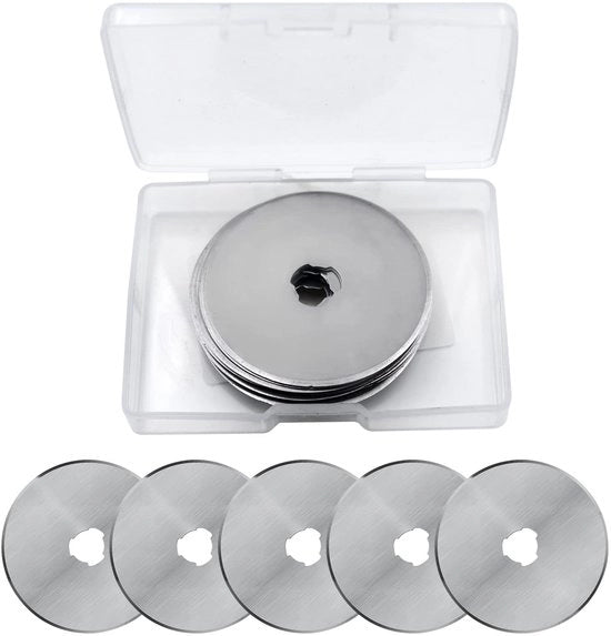 Set di Lame Rotanti 15 pezzi - Lame Ronde - Acciaio Inossidabile - 45 mm - Lame Sostituibili