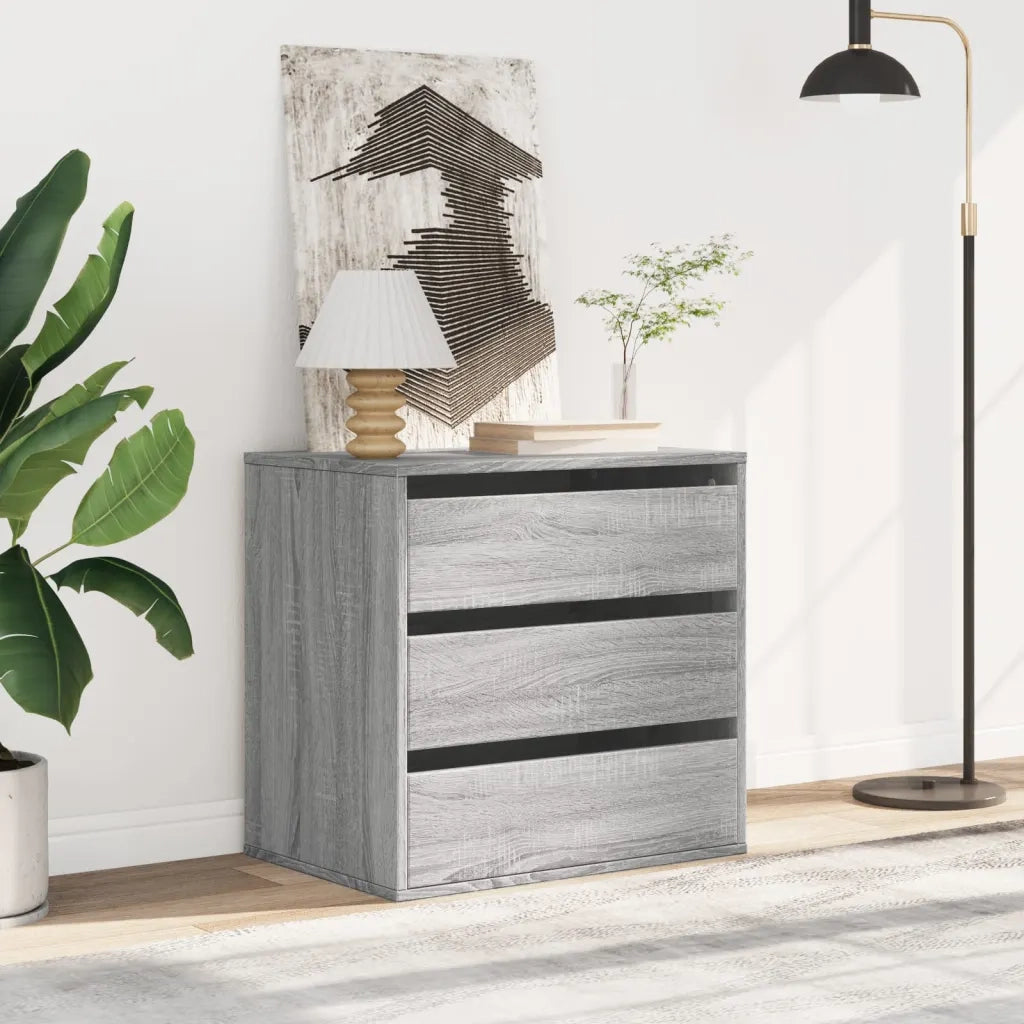 Cassettiera Angolare Grigio Sonoma 60x41x58cm Legno Multistrato 852848