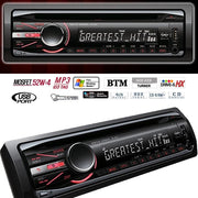 Trade Shop - Autoradio Stereo Frontalino Estraibile Fm Mp3 Usb Sd Cd Dvd Lcd 52wx4 Id3 Tag Hx -