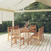 Set da Pranzo per Giardino 5 pz in Legno Massello di Teak 3157201