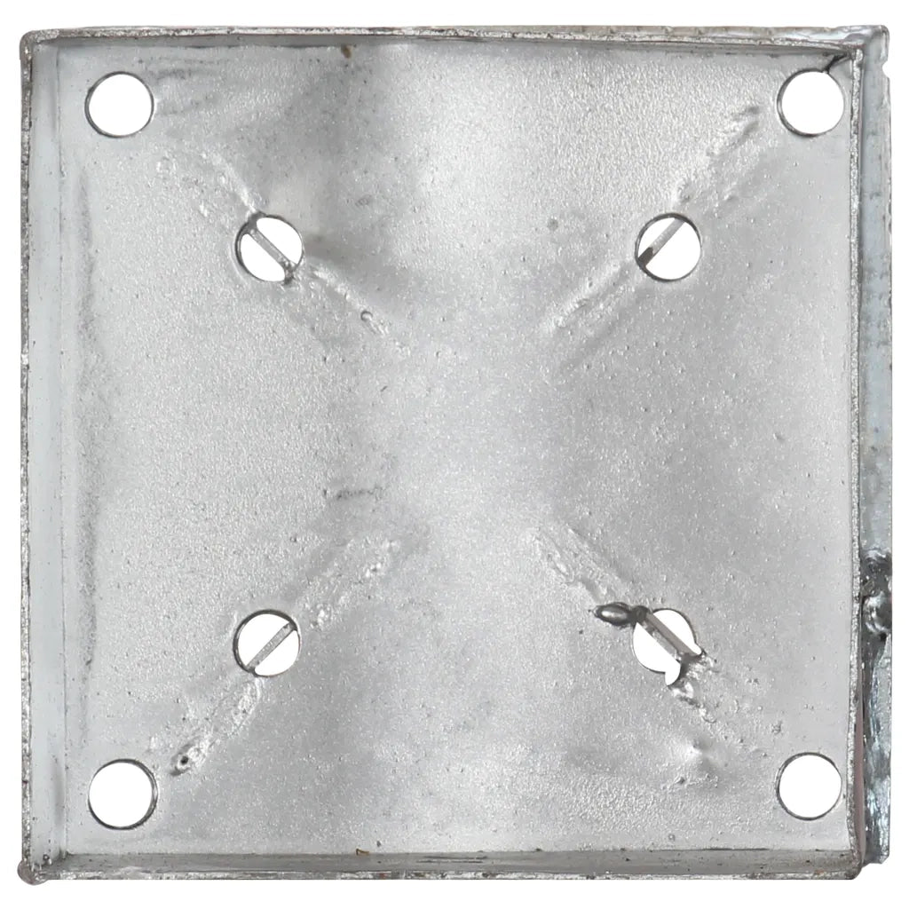 Picchetti di Terra 2 pz Argento 14x14x91 cm in Acciaio Zincato