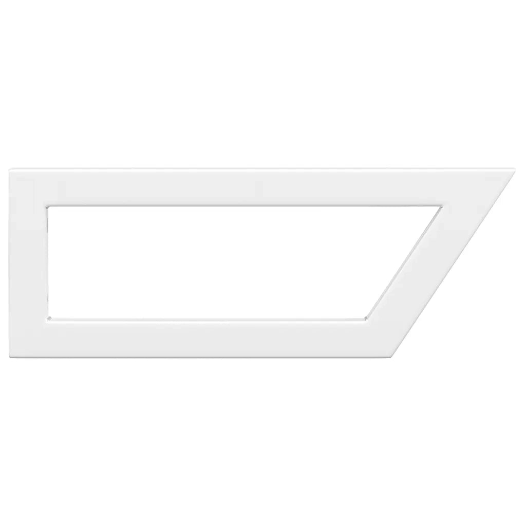 Reggimensole per Lavabo 2 pz Bianche Trapezio in Acciaio CFW7489835