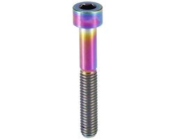 Accessorio per bicicletta in titanio - Testa di sella per bicicletta - Manubrio per bicicletta - M6 - Materiale resistente all'usura e all'ossidazione - Adatto per bicicletta - Disponibile in diverse colorazioni