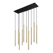 Lampadario sospeso Nowodvorski Laser ottone 10xG9 70cm