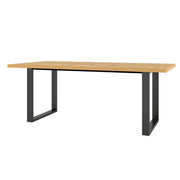 Tavolo 8 persone per sala da pranzo collezione MILO colore rovere.