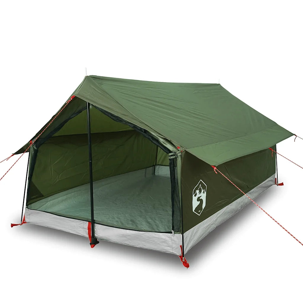 Tenda da Campeggio per 2 Persone-Tenda per Escursionismo Verde Oliva Impermeabile 196780