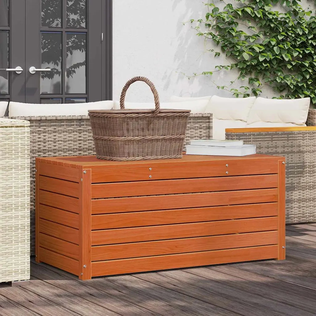 Scatola di Stoccaggio Marrone cerato 101 x 50,5 x 46,5 cm