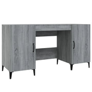 Scrivania | Tavolo da Ufficio Grigio Sonoma 140x50x75 cm in Legno Multistrato
