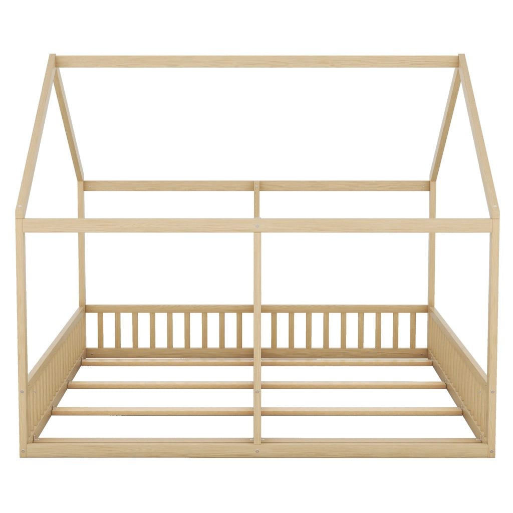 LETTO 2 in 1 90 x 200 cm Naturale in pino e MDF
