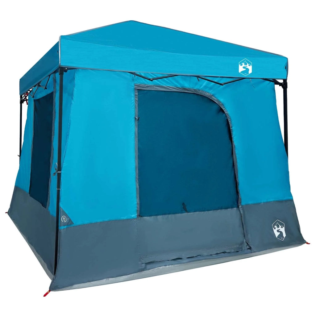 Set di Tende da Campeggio con tetto 2 pcs Blu Taffeta e Tessuto 3337171