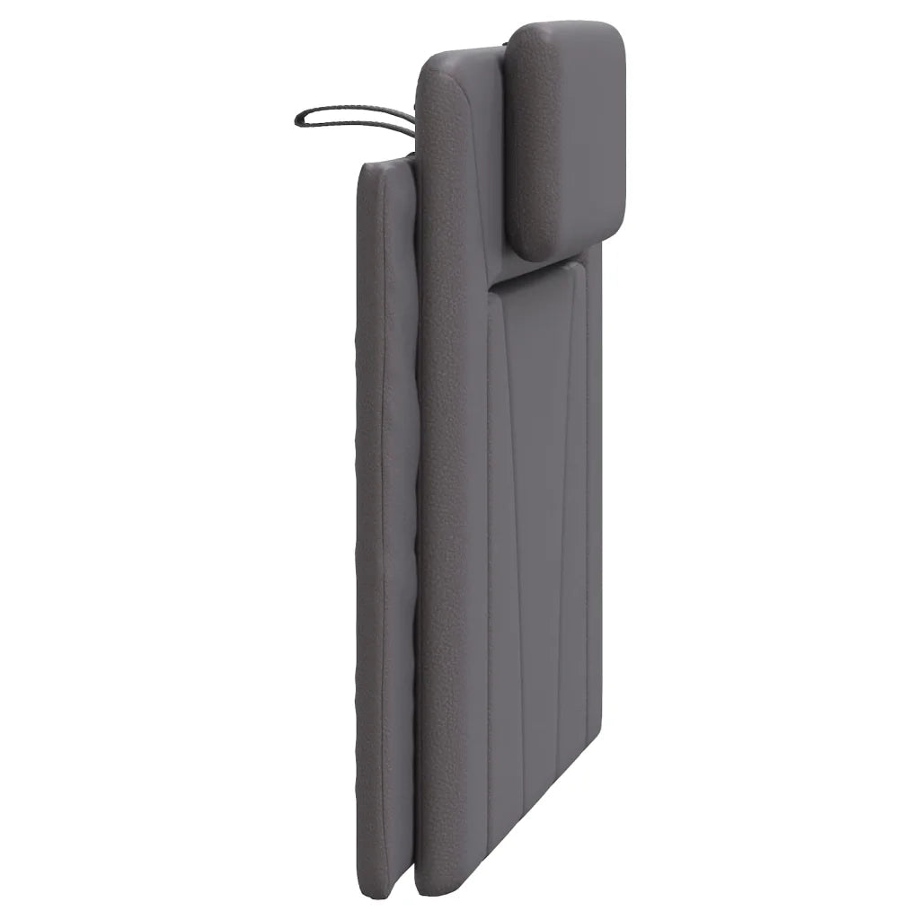 Cuscino Testiera Viana Grigio 80 cm in Similpelle 374763