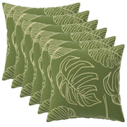 Federa 6 pcs HEERLEN Design a foglia 40 x 40 cm Poliestere 908579
