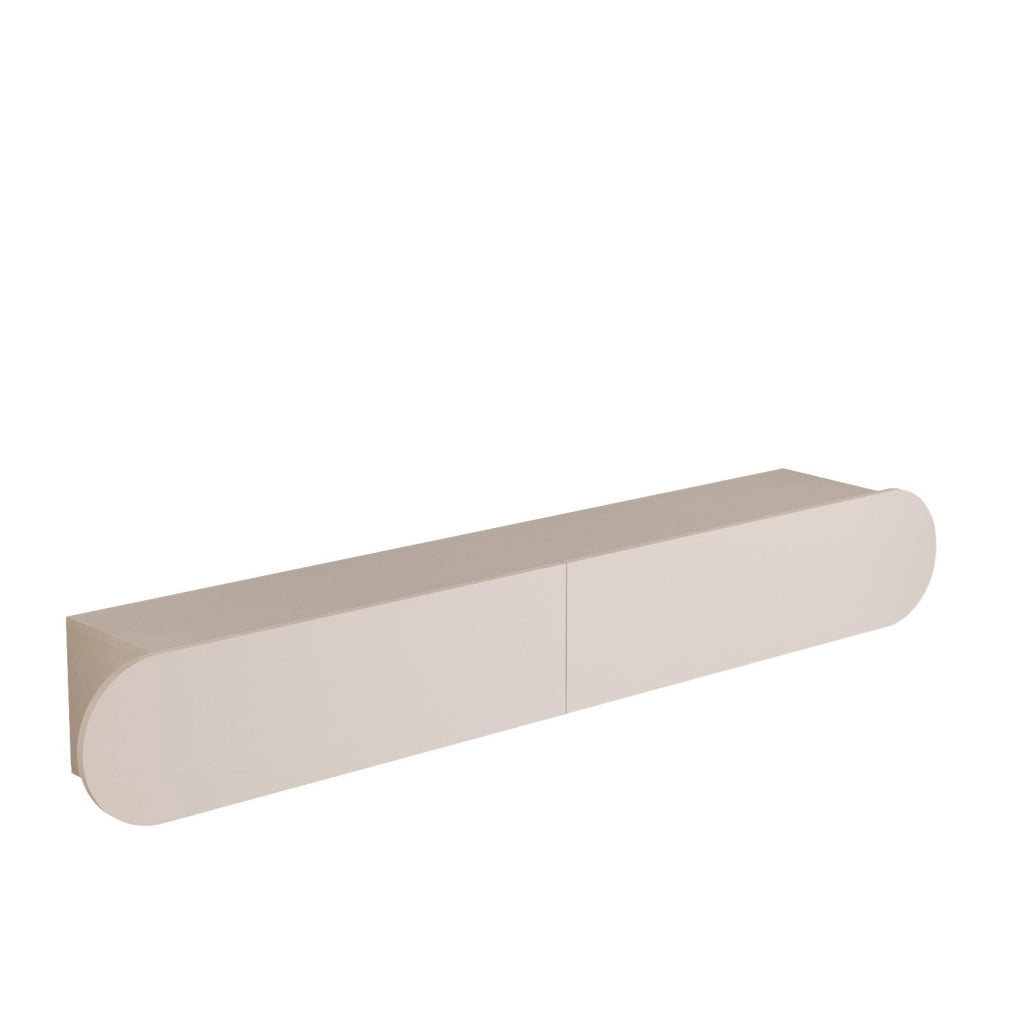 Porta TV in legno "LUM1" - 180 x 31 x 29 cm - Crema