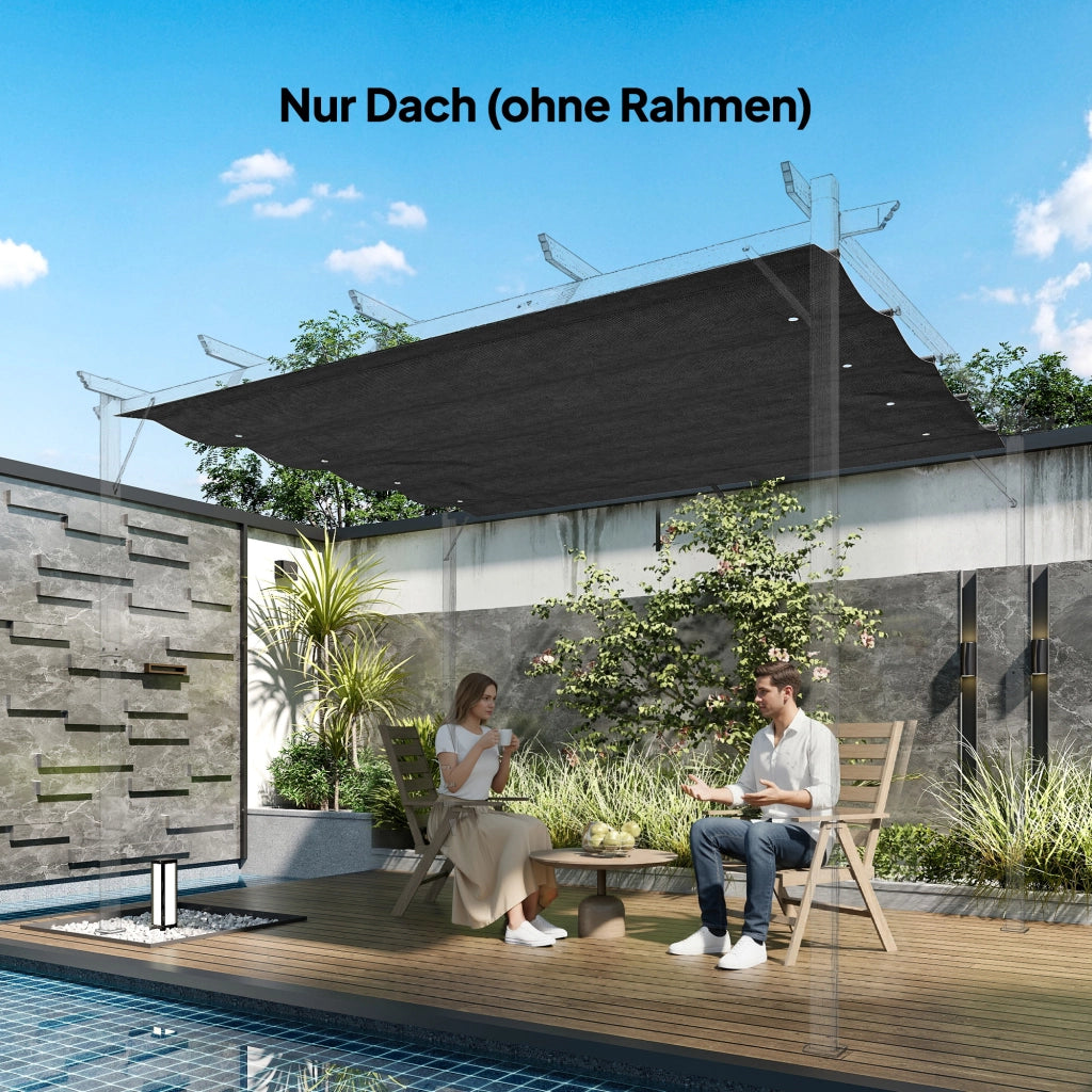 Tetto sostitutivo per gazebo giardino ¨C zephmum ¨C grigio scuro