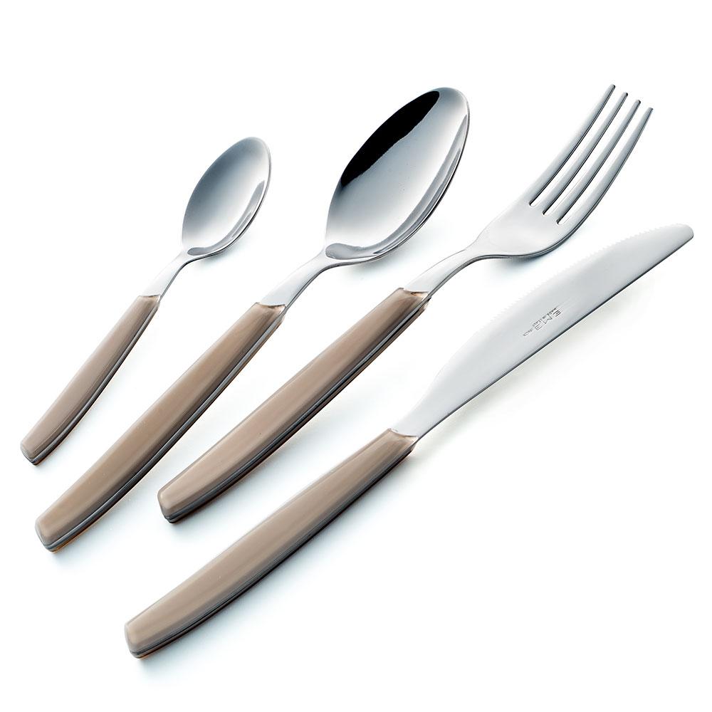 Servizio Set di Posate 24 pezzi in Acciaio Inox Eme Cromo Indaco 4