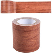 Tape di riparazione autofissante 57 mm largo 457 m con finitura a imitazione di legno per la riparazione di superfici a effetto legno - Tappetino di protezione per graffi sui mobili (B)