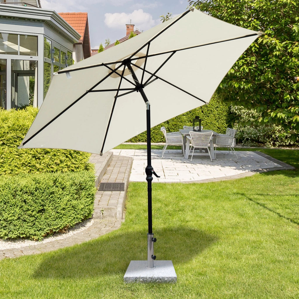 Base Per Ombrellone da Giardino in Marmo ¨C zephmum ¨C Grigio 40x40x36cm Peso 25kg