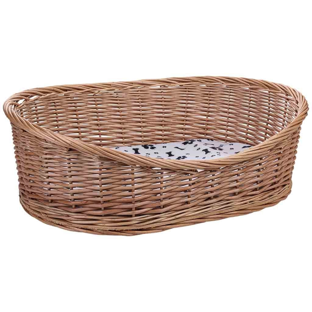 Cuccia in vimini per animali 70x50x14/22h cm