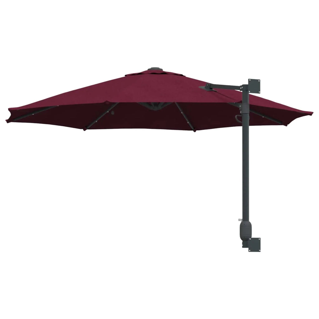 Ombrello da giardino-Ombrellone da spiaggia Rosso Bordeaux 248 x 248 x 148 cm 197578