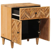 Comodino | Armadio da Notte | Mobiletto da notte Marrone 50 x 33 x 60 cm Legno di mango massello