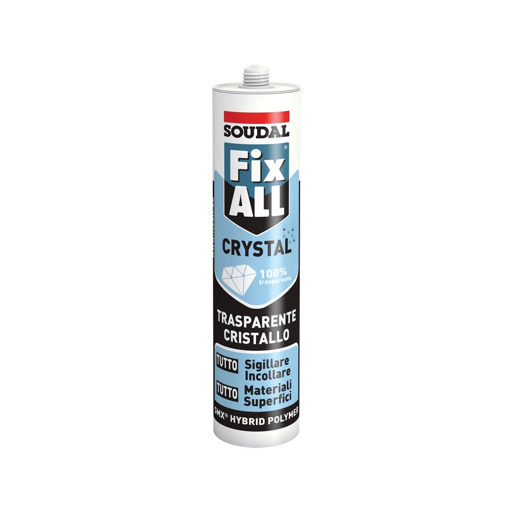 ADESIVO SIGILLANTE 'FIX ALL CRYSTAL' SOUDAL 125 ml - Trasparente - SOUDAL