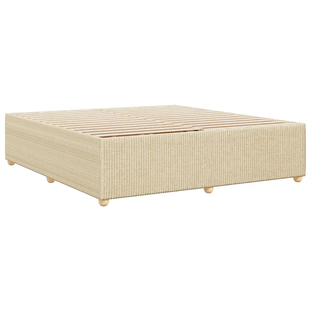 Giroletto senza Materasso Crema 200x200 cm in Tessuto
