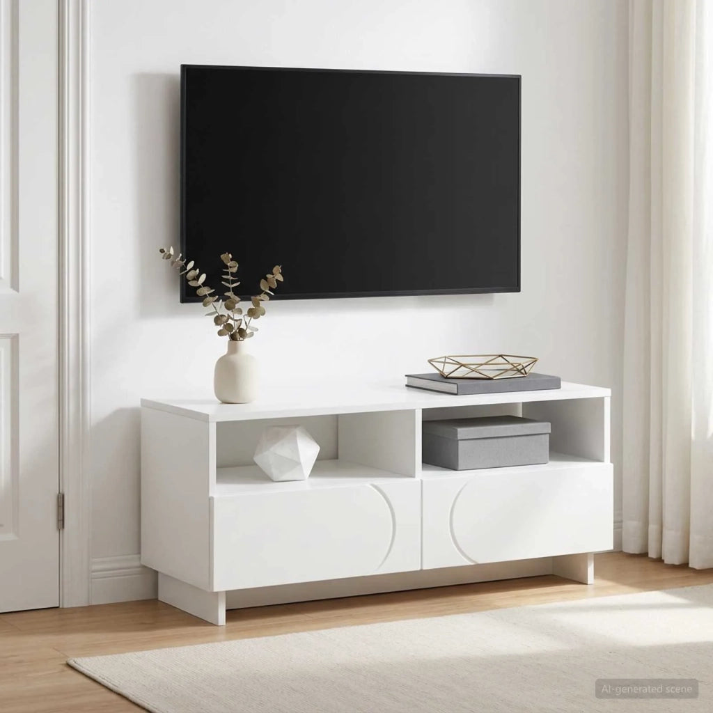 Supporto TV 90 x 34.5 x 40 cm Bianco Legno ingegnerizzato 8011468