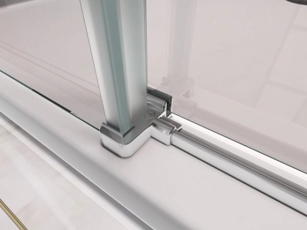 Box doccia in Cristallo 8 mm due lati con trattamento anticalcare e chiusura soft-close - Misura: 70x110 xh195cm 