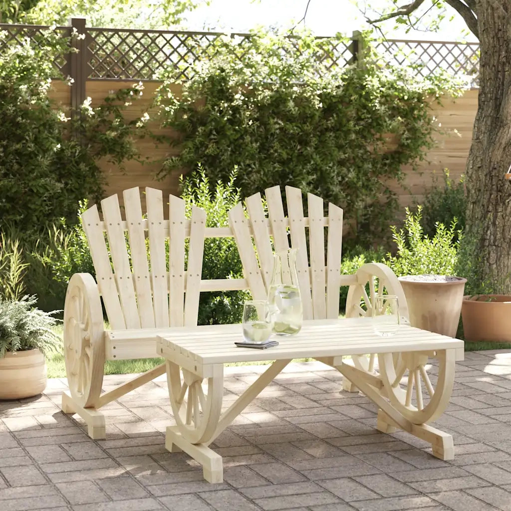 Set Salotto da Giardino 2 pz in Legno Massello di Abetecod mxl 91801
