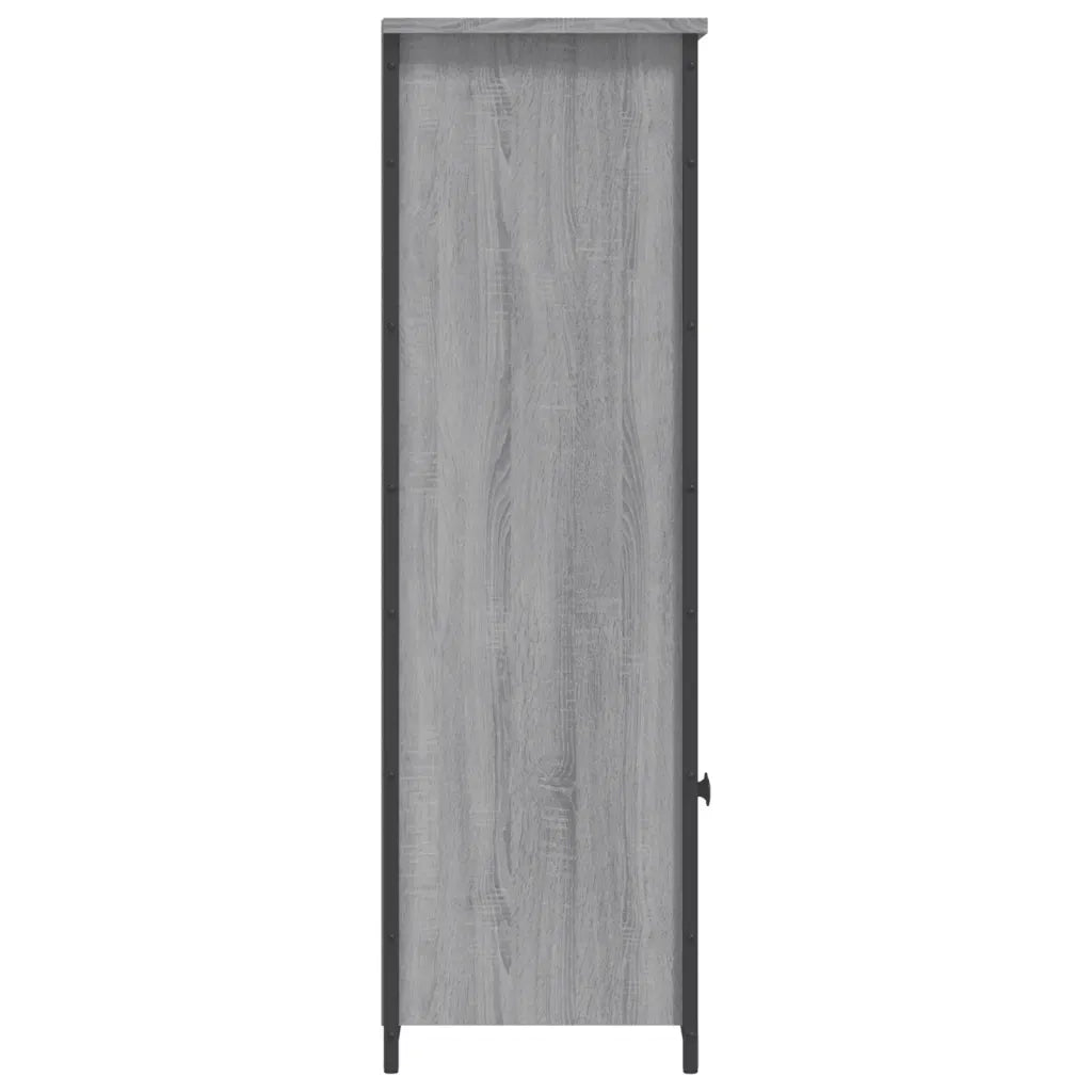 Credenza Grigio Sonoma 62x32x103,5 cm in Legno Multistrato 834218