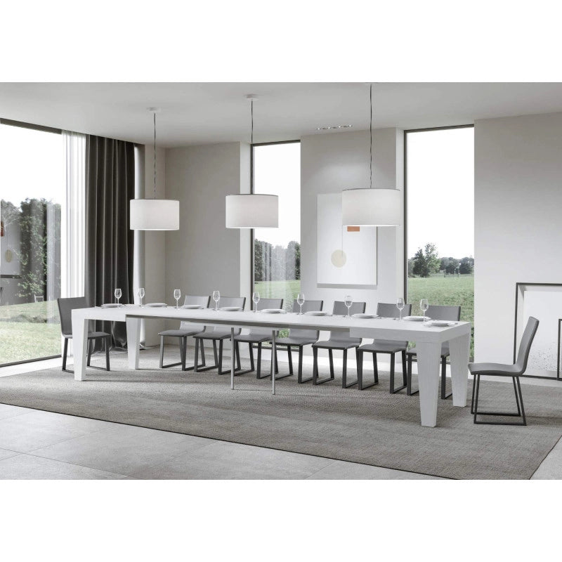 Tavolo allungabile 200/460x90 cm Spimbo - Bianco Frassino
