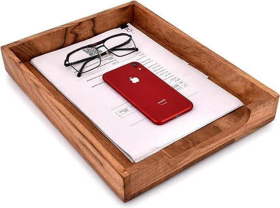 Documentario per ufficio con contenitore per archiviazione e raccogliere lettere e documenti - Dimensioni 35.56 cm x 27.94 cm x 5.08 cm