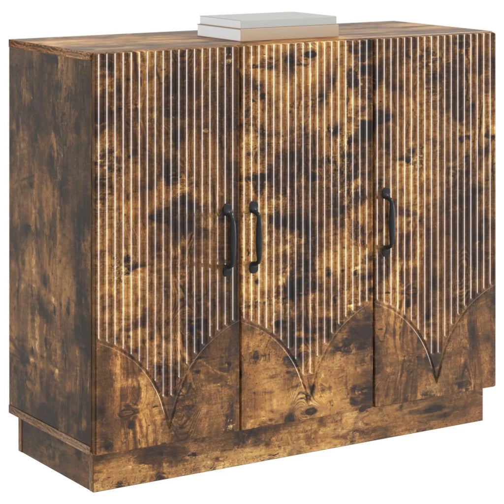 Credenza Rovere Fumo 89 x 34,5 x 77 cm Legno ingegnerizzato