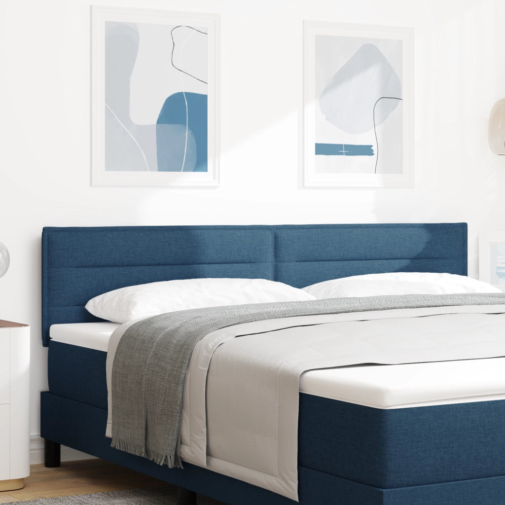 Testiera  Design Linee Blu 180 cm Tessuto