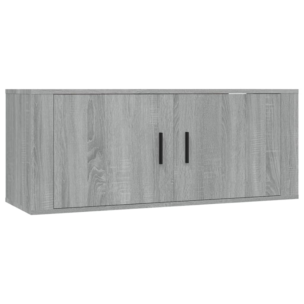 Set di mobili in legno ingegnerizzato Sonoma da 2 pezzi (mobile credenza mobile TV soggiorno camera da letto salotto) - 02_0024455